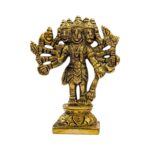 Brass Panchmukhi Hanuman Statue – 4 inch - Image 5