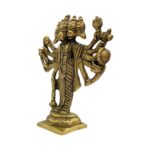 Brass Panchmukhi Hanuman Statue – 5 inch - Image 3