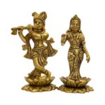 Brass Radha Krishna - 5inch - Image 5