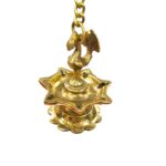 Close up of Brass hanging Diya | Diwali hanging deepam