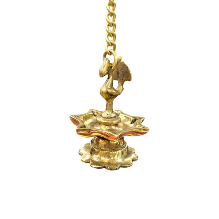 Brass hanging Diya with chain for Diwali Decor for your Mandir