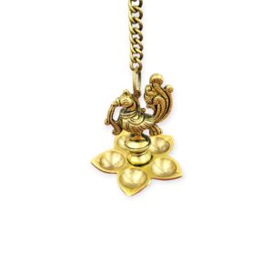 Brass Diya with panch deepam