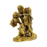 Side profile view of Brass Krishna Idol