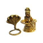 Nandi Shivling Brass Statue | Shiva lingam with Nagraj in Brass - Image 7