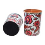 Printed copper glass with a comfy felt base | Great gift Idea