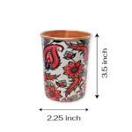 Dimensions of the copper water glass