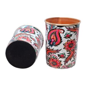 Printed copper glass with a comfy felt base | Great gift Idea