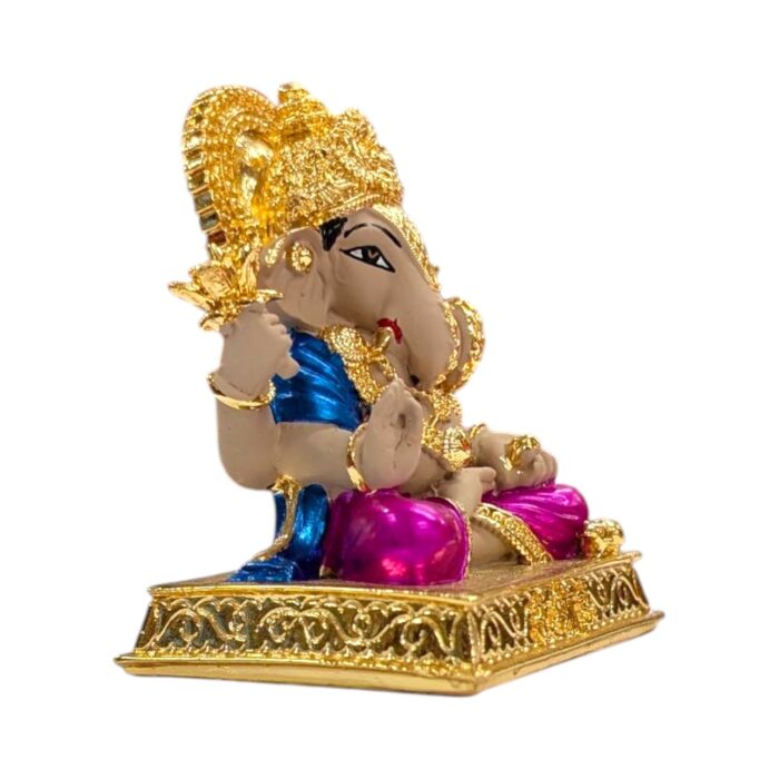 Side profile view of Dagdusheth Ganesha Idol | Perfect sized Car dashboard Idol Side profile view of Dagdusheth Ganesha Idol | Perfect sized Car dashboard Idol