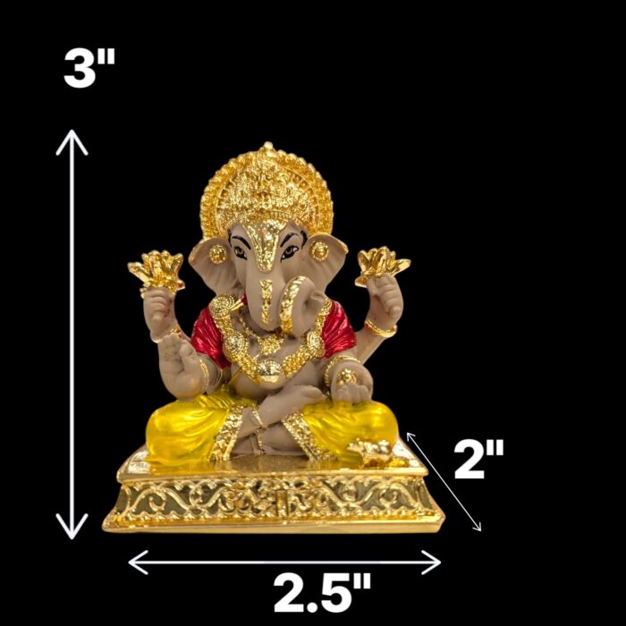 Dimensions of Dagdusheth Ganesha Idol - 3 Inches | Car Dashboard Idol Dimensions of Dagdusheth Ganesha Idol - 3 Inches | Car Dashboard Idol
