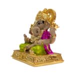 Side profile view of Dagdusheth Ganesha Idol | Perfect sized Car dashboard Idol