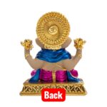 Backside profile view of Dagdusheth Ganesha Idol | Perfect sized Car dashboard Idol
