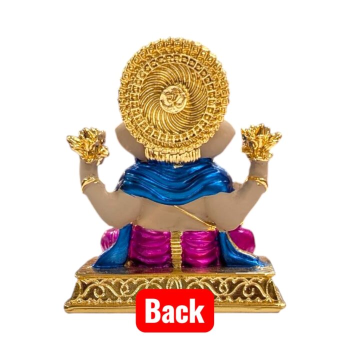 Backside profile view of Dagdusheth Ganesha Idol | Perfect sized Car dashboard Idol Backside profile view of Dagdusheth Ganesha Idol | Perfect sized Car dashboard Idol