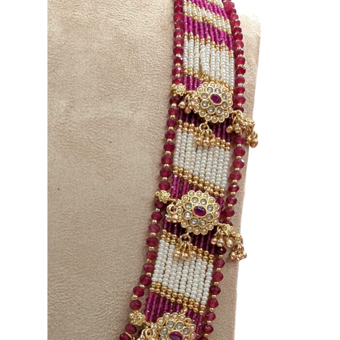 Close up of ethnic necklace