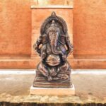 Copper metal Ganesha Statue - 14 inch | Great Gift Idea for Foyer or Living room Decor