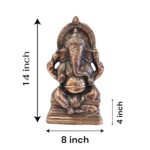 Dimensions of Metal Ganesha Statue