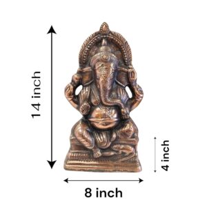 Dimensions of Metal Ganesha Statue