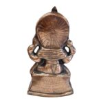Back side view of Metal Ganesha Statue