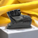 3 Inches Black Marble Nandi Cow Idol | Nandi Statue for Home Temple