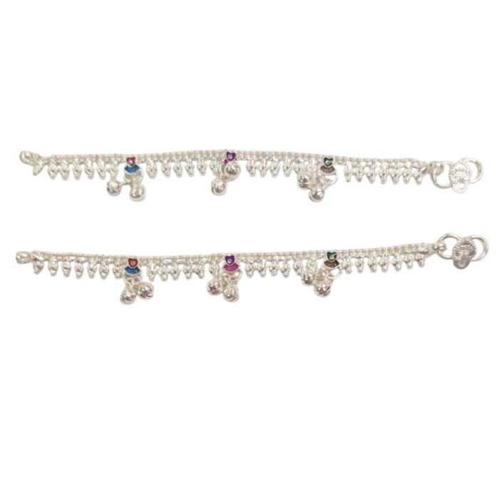 Pair of pure silver anklets Pair of pure silver anklets