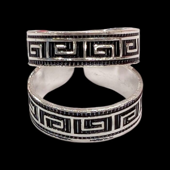 Pair of Pure Silver Toe Rings - Adjustable Band Toe rings - Image 2