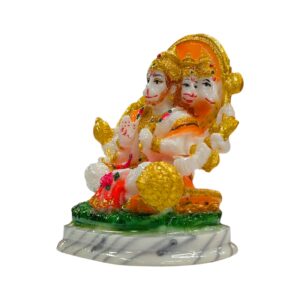 Side view of the Panchmukhi Hanuman polyresin idol