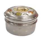 Top view of small silver box