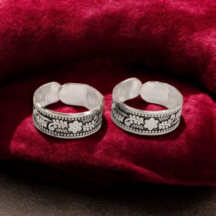 Pair of pure silver toe rings | 925 sterling silver toe rings
