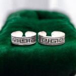 Pair of Pure Silver Toe Rings - Adjustable Band Toe rings