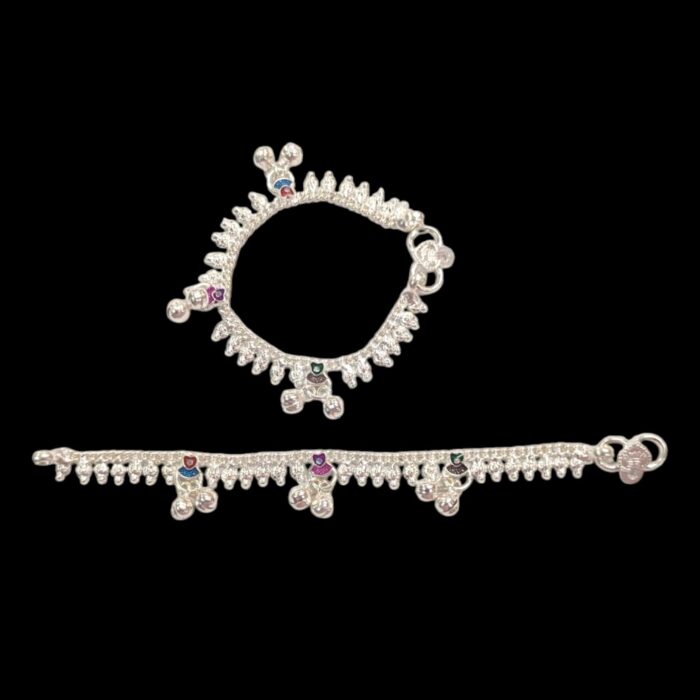Pair of pure silver anklets Pair of pure silver anklets
