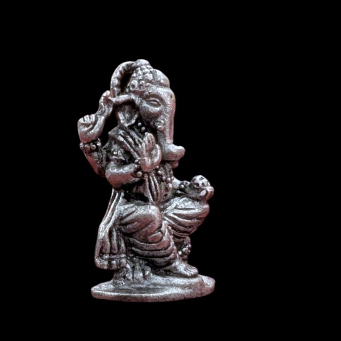 Pure Silver Ganesha Idol - 2.5cm - Image 3