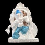 Pure silver Ganesha idol in dome-MA