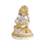 Close up of Gold Silver plated Ganesha Idol
