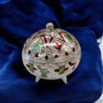 Large Pure silver kumkum container | 925 sterling silver