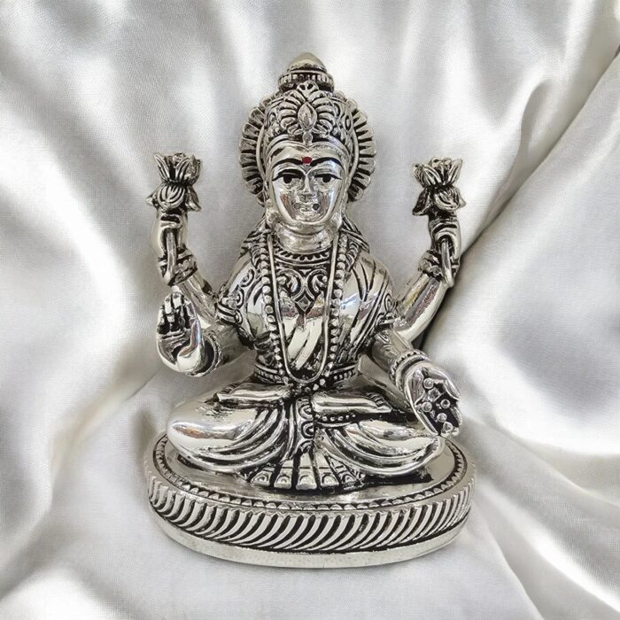 Pure silver plated Lakshmi Idol | Great Diwali gift idea