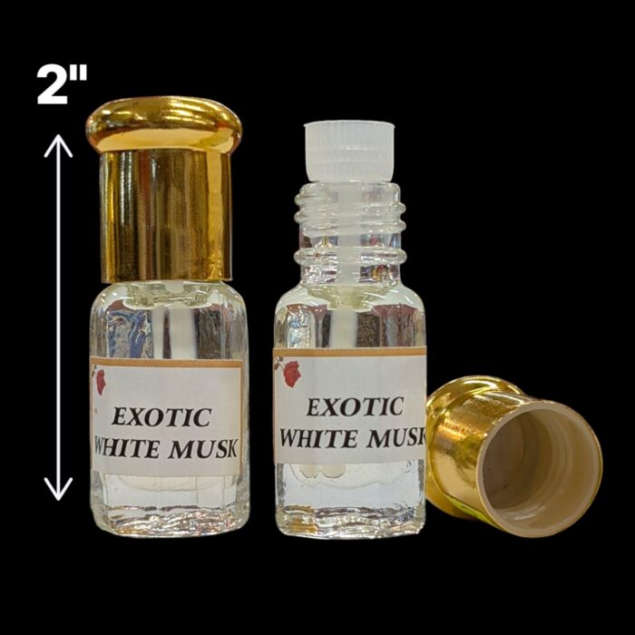 Small travel friendly bottle Small pocket friendly attar perfume oil bottles of exotic white musk