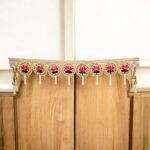 Fancy lotus toran hanging over the door | Diwali Decor
