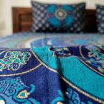 Cotton Bedsheet with 2 Pillow Covers | Blue Mandala bedding set - Image 2