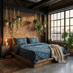 Cotton Bedsheet with 2 Pillow Covers | Blue Mandala bedding set - Image 3