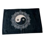 Close up of Mandla Ying yang pillow cover