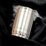 Pure Silver Glass | 3.6 inch pure silver tumbler