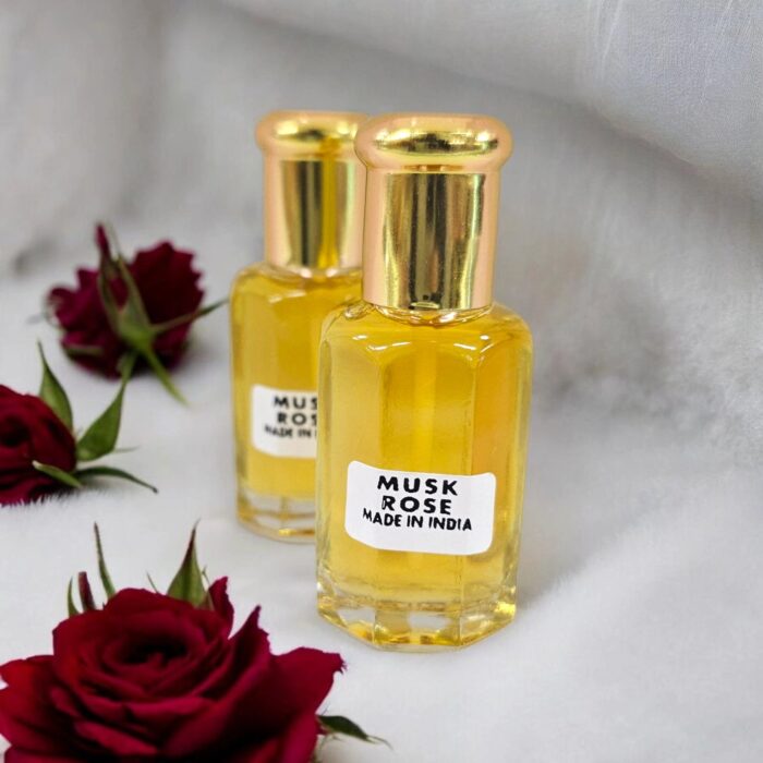 Musk Rose Attar Perfume Oil bottles | Alcohol free Ittar from India
