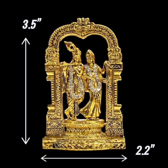 Radha Krishna idol | Radha and Krishna Statue for car dashboard - Image 2