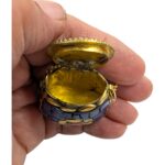 Handmade Vintage Mosaic Bag Pendant Necklace - Blue - Image 5