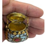 Handmade Vintage Mosaic Bag Pendant Necklace - White - Image 5