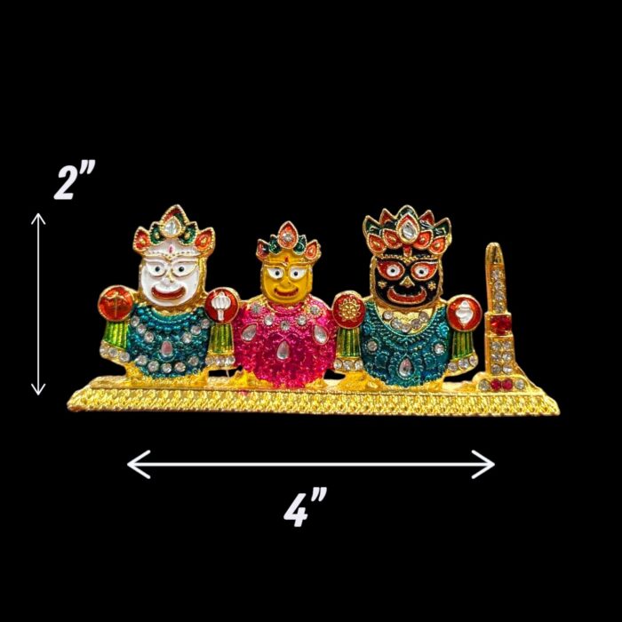 Lord Jagannath Idol - Color - 2 inch - Image 2
