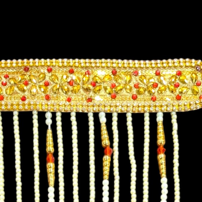 Close up of Indian wedding Groom Sehra