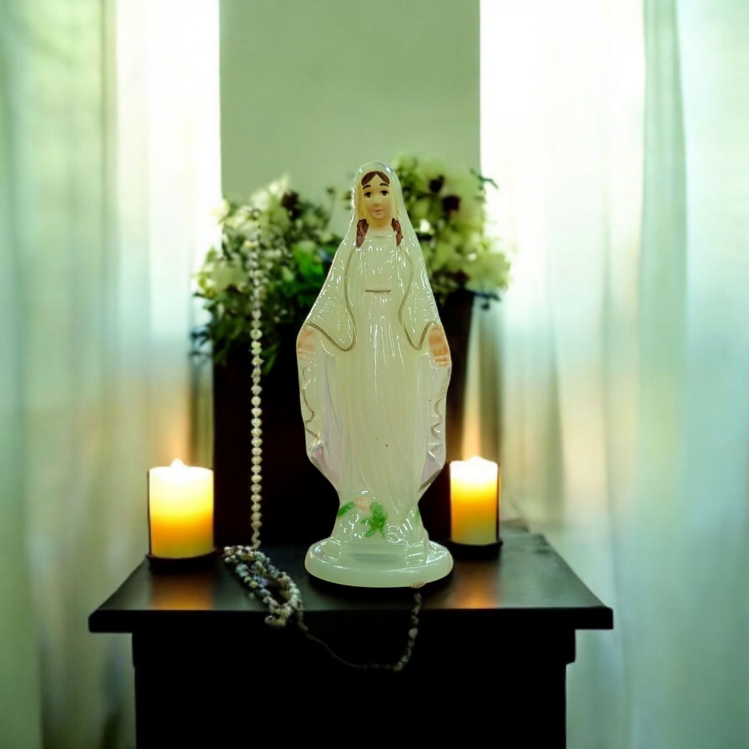 Statue of Virgin Mary - 4inch | Glow in the Dark Statue of Virgin Mary - 4inch | Glow in the Dark