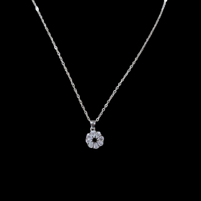 Metal chain pendant necklace - SC - Image 3