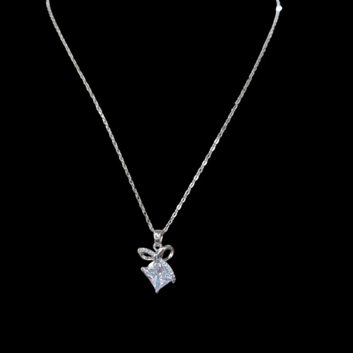 Metal chain pendant necklace - SB - Image 3