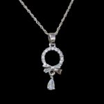 Metal chain pendant necklace - SO - Image 4